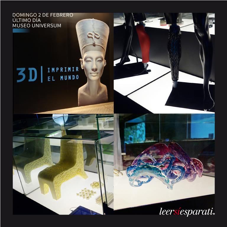 Leersiesparati's tweet photo. La expo “3D. Imprimir el mundo” llega a su último #FelizFinDe. Asiste este sábado o domingo a
@UniversumMuseo. Conocerás muchos datos de la impresión 3D y verás ejemplos reales y en video de lo que ya se fabrica hoy. @FTelefonicaMX #3DenMX #FelizSábado https://t.co/SkdWAtjuPV