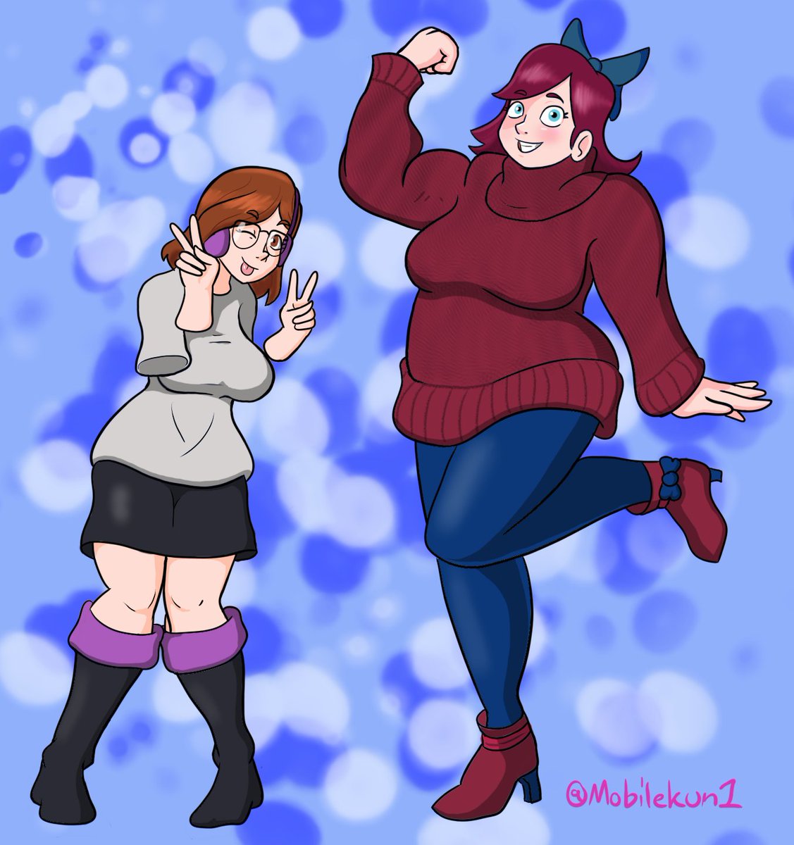 Mobilekun2's tweet photo. Mo and Bev!
These characters belong to @thecraftytitan https://t.co/rlfDDrzRIx