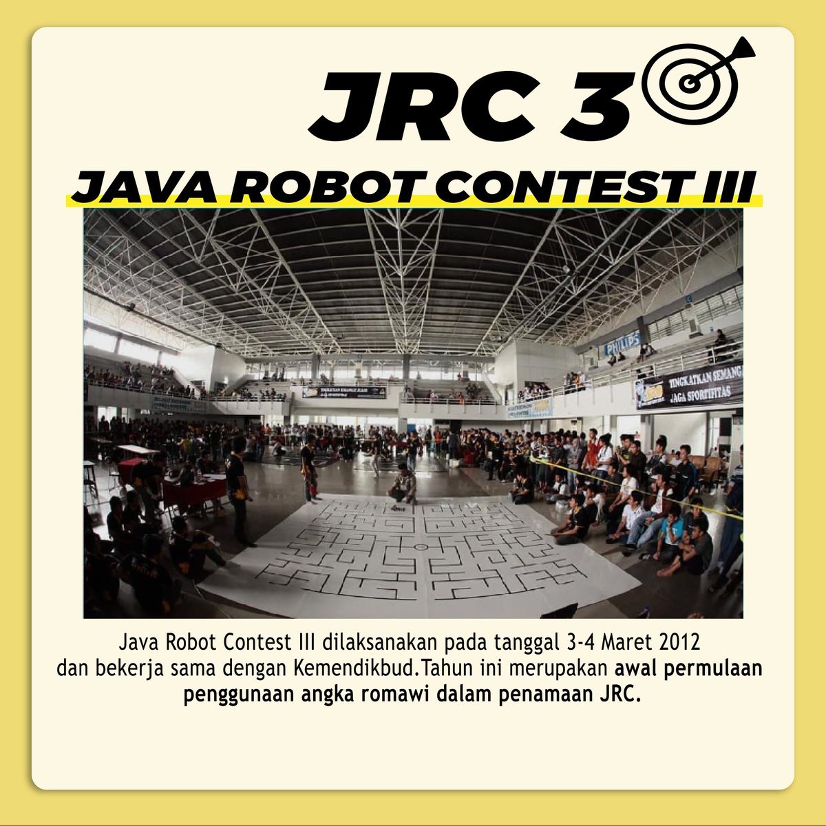 [THROWBACK JRC]
Haii JRC mania!!!
Tahun 2012, JRC mulai memakai angka romawi dalam penanamannya. Pada tahun ini, JRC bekerja sama dengan Menteri Pendidikan dan Kebudayaan (MENDIKBUD). (info selengkapnya cek official instagram JRC @officialjrc)