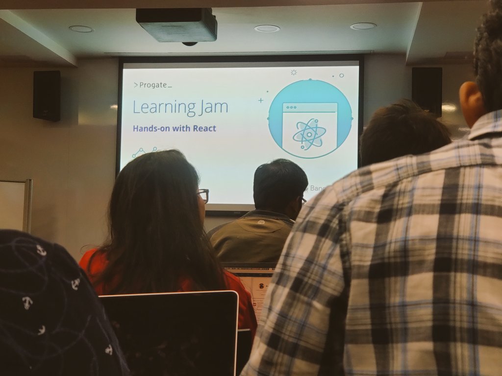 gargpuja1995's tweet image. React Learning Jam☺️ #SaturdayMotivation  #Code2Success  @progateEN @GDGBLR