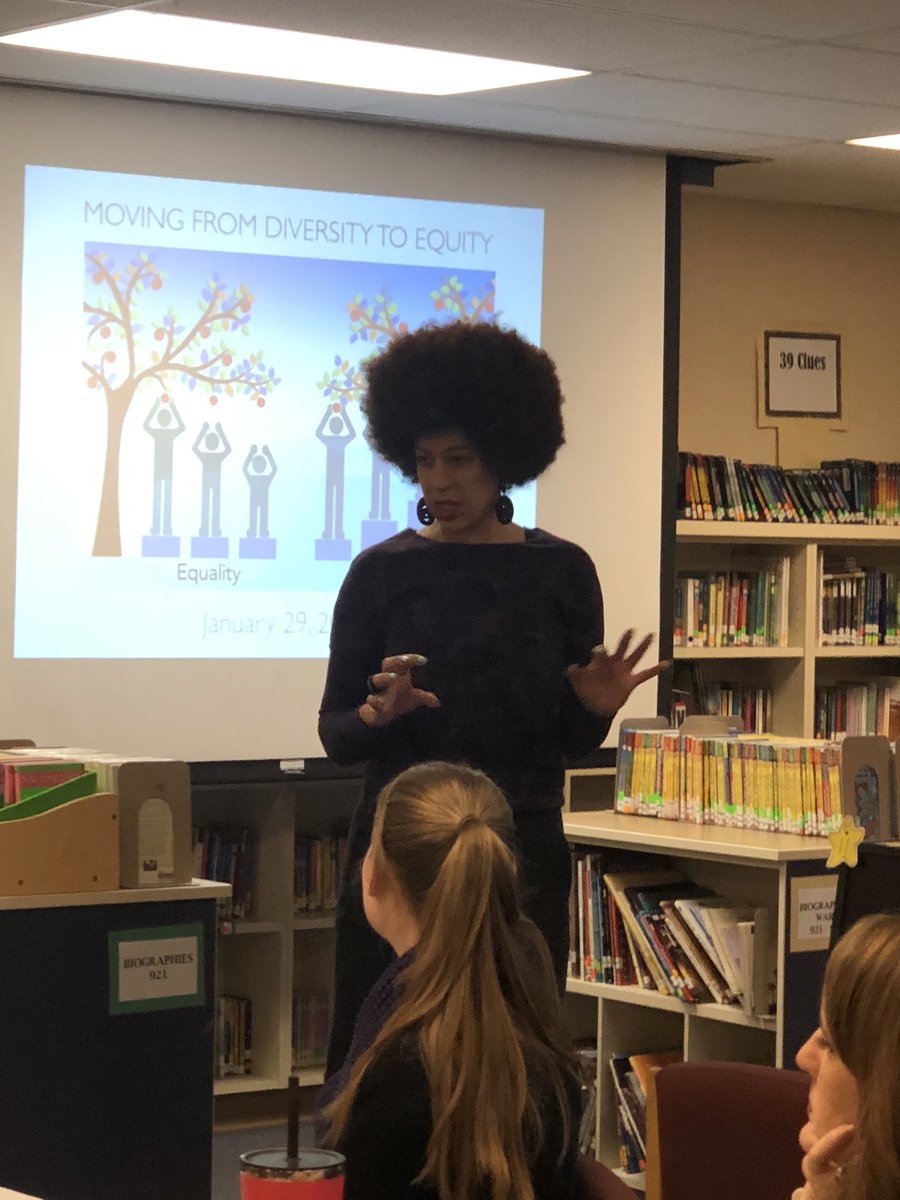 PennyCreek_ES's tweet photo. Penny Creek staff had a powerful PD session on the need for strengthening equitable teaching practices in schools. Erin’s story is powerful and she has valuable strategies for us to apply.@EPS_Central @#_Dr. Saltzman @#Joi Odom Grant https://t.co/YhbIZ20nhg