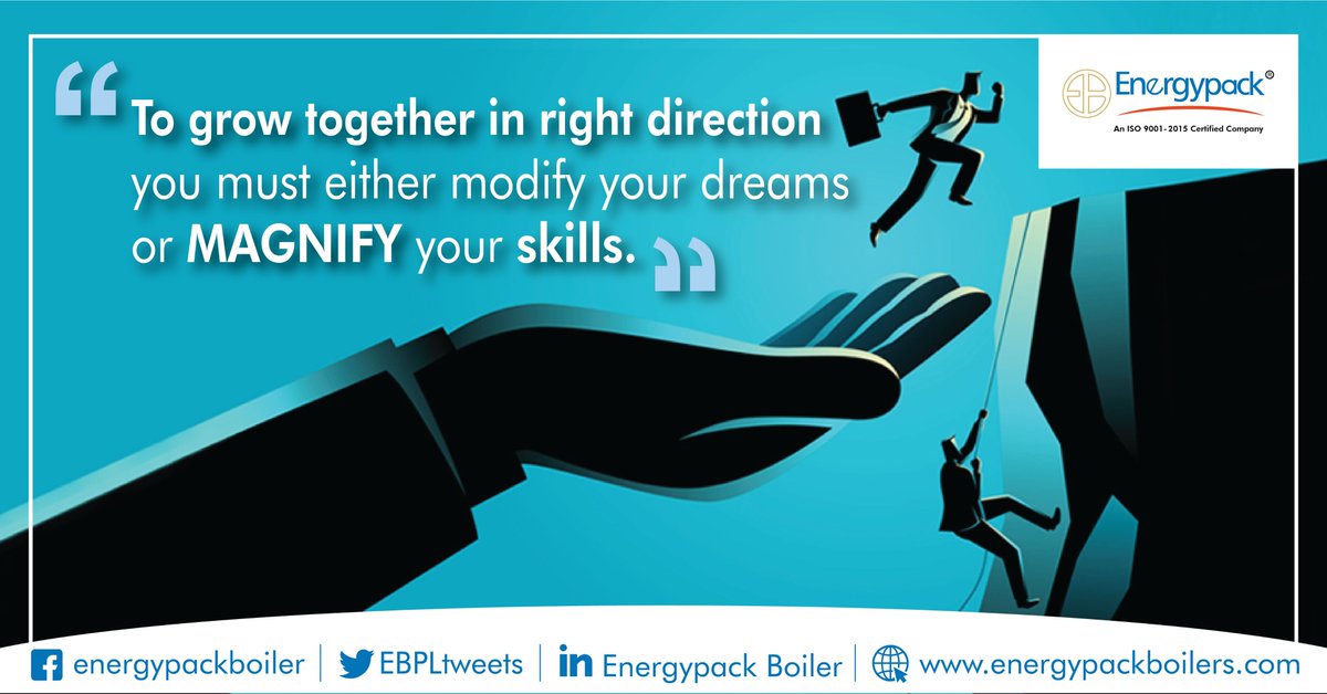 EBPLtweets's tweet photo. Lets plan magnification of growth and success together
"To grow together in right direction you must either modify your dreams or MAGNIFY your skills".
- Team EBPL
#magnifyskills #modifydreams #dreambig #growth #together #sucess #Teamgoals #Teamworks #Powerteam #Energypack https://t.co/iVG4KaTNQh