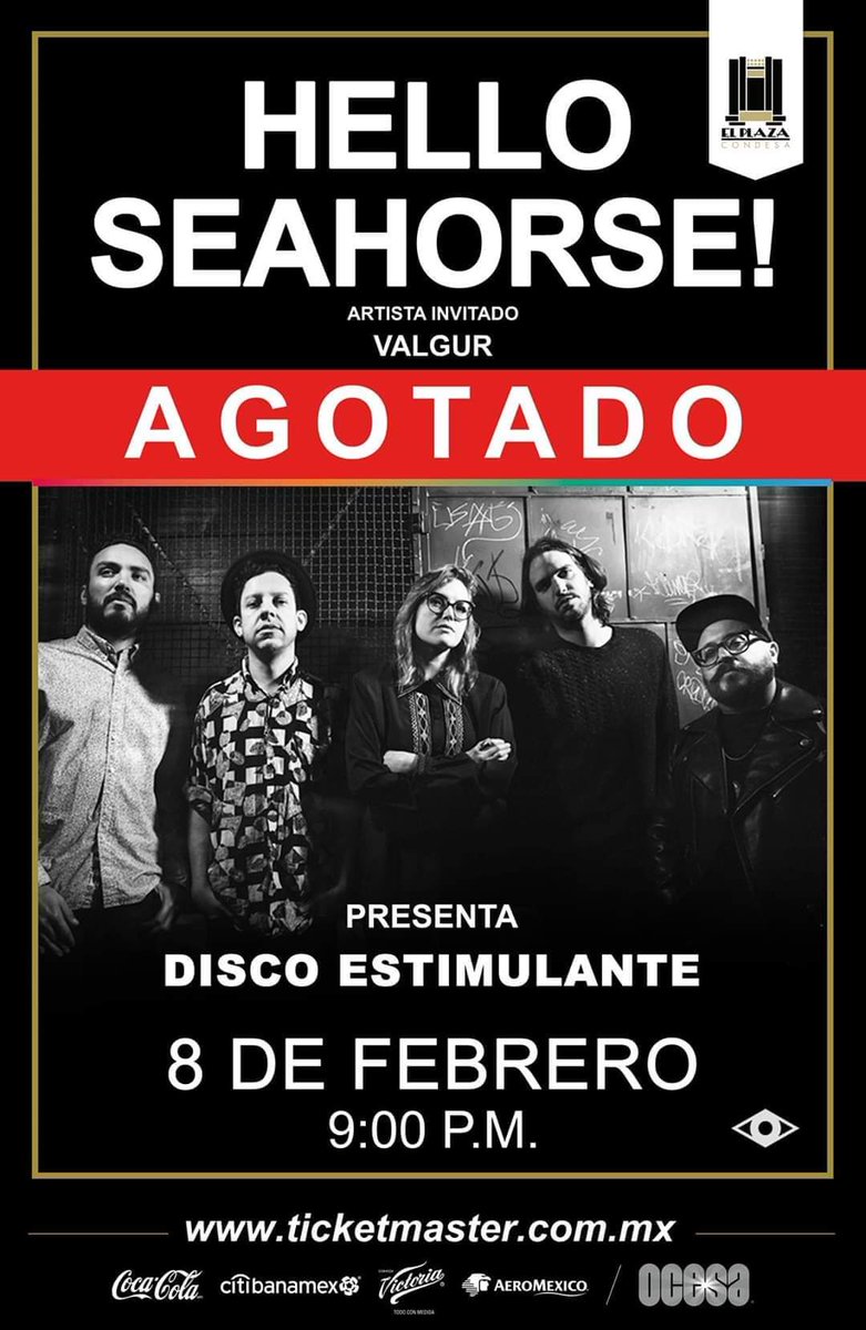 ExplosionVisual's tweet photo. Agotadas las entradas para la presentación del #DiscoEstimulante de #HelloSeahorse! , nos espera una noche especial en su regreso a los escenarios.
#Valgur como artista invitado. https://t.co/oQLH9d4yZY
