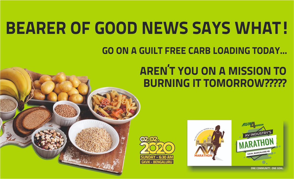 av_marathon's tweet photo. Get your carb loading ON then!

#BurnCalories #BurnAnger #BurnHatred #MarathonAVIndia #MarathonMotivation #AVMarathon2020 #Marathon10K #Marathon5K #Marathon3K #marathon #run #running #fitness #runner #training #workout #fit #runners #cardio #ImpossibleIsNothing https://t.co/runNRWfpcb