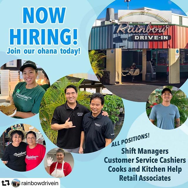 HIclassAds's tweet photo. #repost @rainbowdrivein: Join our team!! We’re hiring at all locations! Pick up an application today from our restaurants or apply online at https://t.co/ZcUdYYD5G0 https://t.co/mMx1Jr4JcW https://t.co/2IwHuOtldS