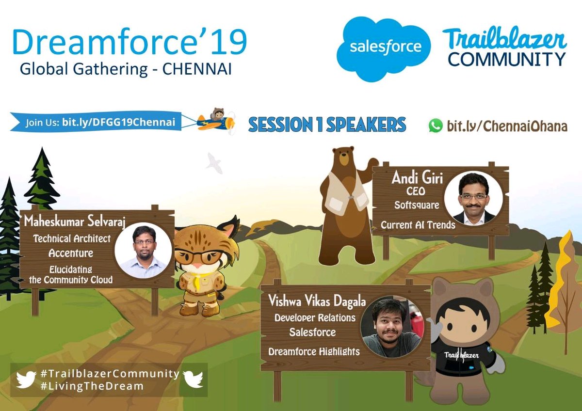 Feeling very excited to meet you all today at Dreamforce'19 Global Gathering - Chennai.
We have lot of swags and certification vouchers so don't miss the opportunity to grab the swags.
Tweet and win swags using below hastag
 #LivingTheDream #trailblazercommunity
