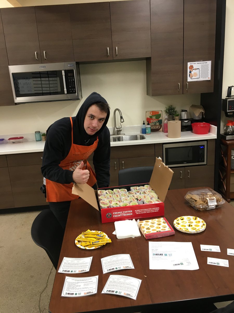 We're celebrating an amazing job with our friends at 
<a href="/Thd2709Taylor/">THDTaylor2709</a>! Jason Hall helped celebrate their successful bathroom remodel with Jimmy John's and cookies. Congratulations to Dan, Blake, Danielle and the entire team! <a href="/danyelle_THD/">Danyelle Felder Starling</a> <a href="/Fedulchak/">April Fedulchak</a> #HomeDepot #THD2709Taylor