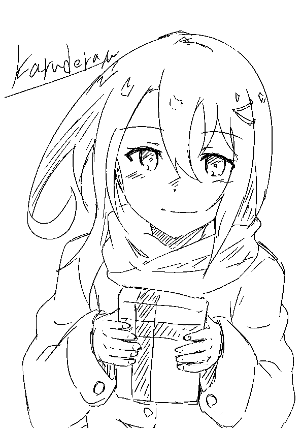 最新練習オリキャライラストです!
カルデラ『……これ、あげます』 