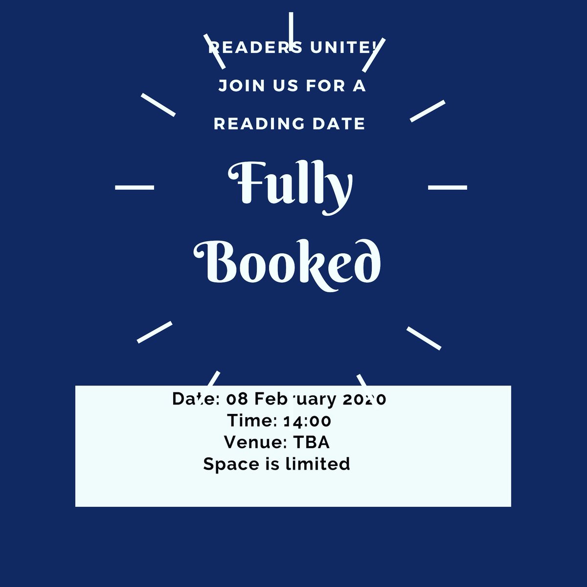 MsNicci_'s tweet photo. Both are fully booked. Please be on the lookout for something special in April and May β₯οΈ
#ReadingDate
#ReadingDatesWithRefilwe https://t.co/EDdqjZqIu3