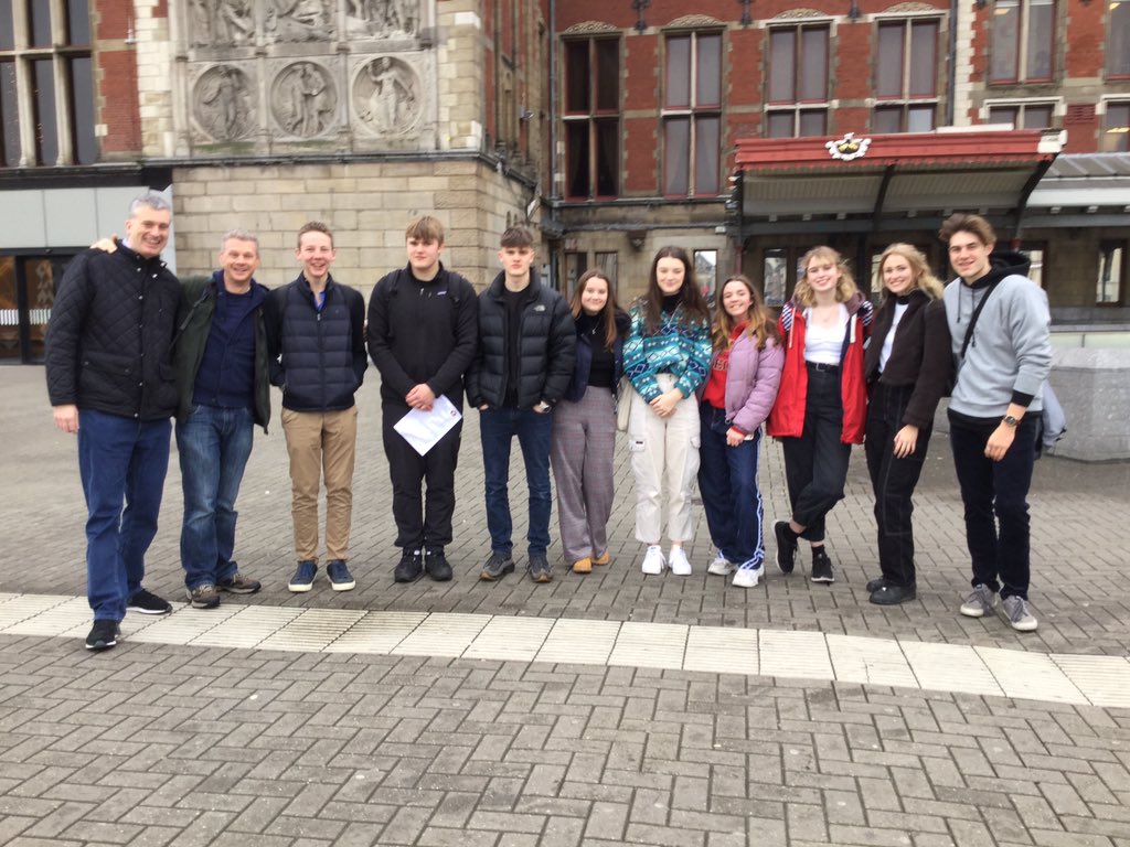 The cast of our Senior Play ‘Anne Frank’ have arrived in Amsterdam for the day and will be visiting Anne Frank’s house later this afternoon #ChurchersProductions