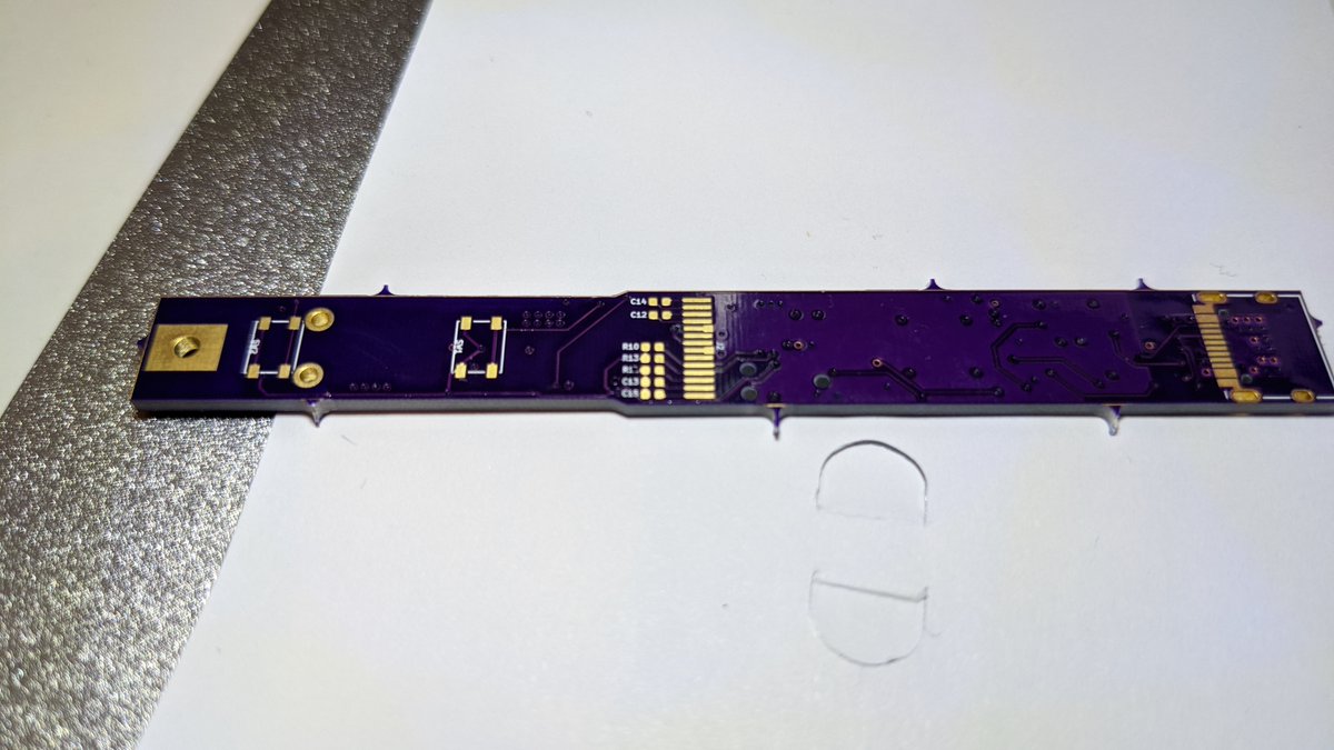 EnJens's tweet image. Finally received my @oshpark produced @JanHenrikH Otter-Iron remix. Still missing some parts, as well as a case for it. The remix is simple: 
Increase BOOT0 pulldown resistor, Hook up the pull-up resistor to BTN1 (PA3), so holding the btn while plugging in USB will go to DFU 1/
