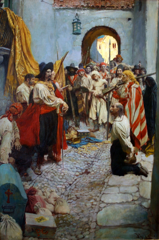 Howard Pyle. 'Extorting Tribute from the Citizens.'