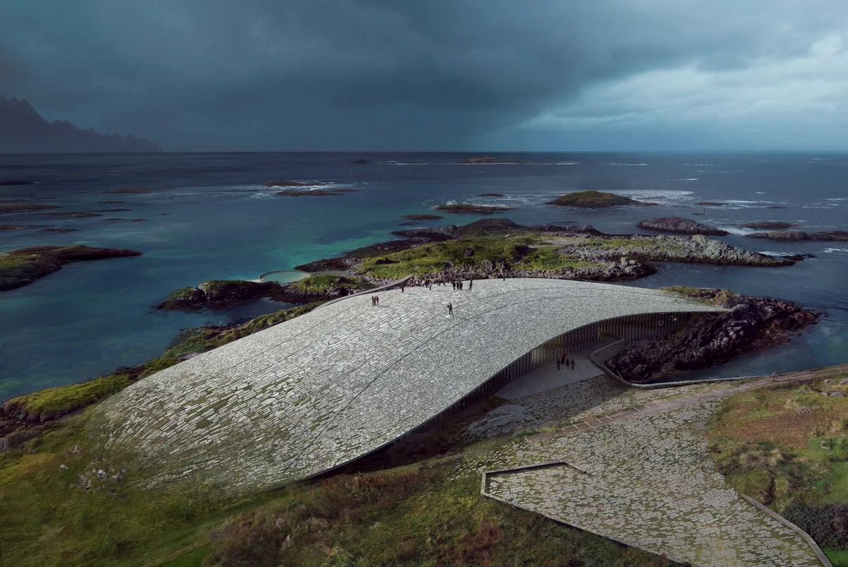 BIMMonde's tweet photo. Un centre #architectural dédié aux baleines ouvre en Norvège ! 🐳✨
The Wale : le nouveau projet de l'#architecte Dorte Mandrup.
https://t.co/mtcqzZEUyl https://t.co/foURvcS04f