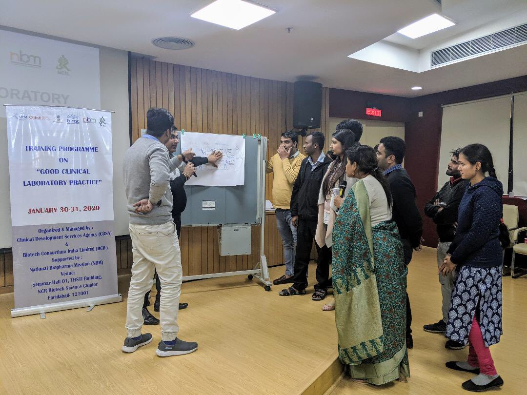 Day 2 of @BIRAC_2012 supported training program on #GoodClinicalPractice under #NationaLBiopharmaMission of @DBTIndia at CDSA @THSTIFaridabad. @RenuSwarup @WorldBankIndia @drskavita