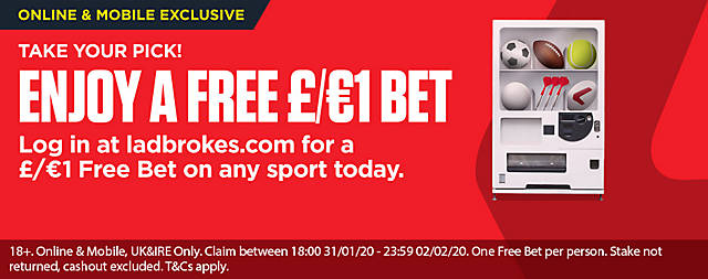 ladbrokes free bet no deposit