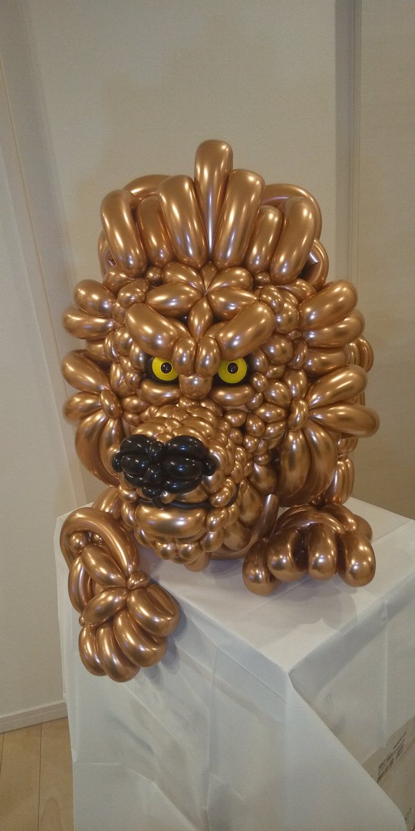 Huggy はぎー 19 12 04 ライオン Lion 製作時間 6h 使用本数 80本 バルーンアート ツイスト バルーン 風船 Balloonart Balloon Balloonmodelling Balloonfigure 造型氣球 ライオン Lion Colorquest Instagramより投稿 T Co