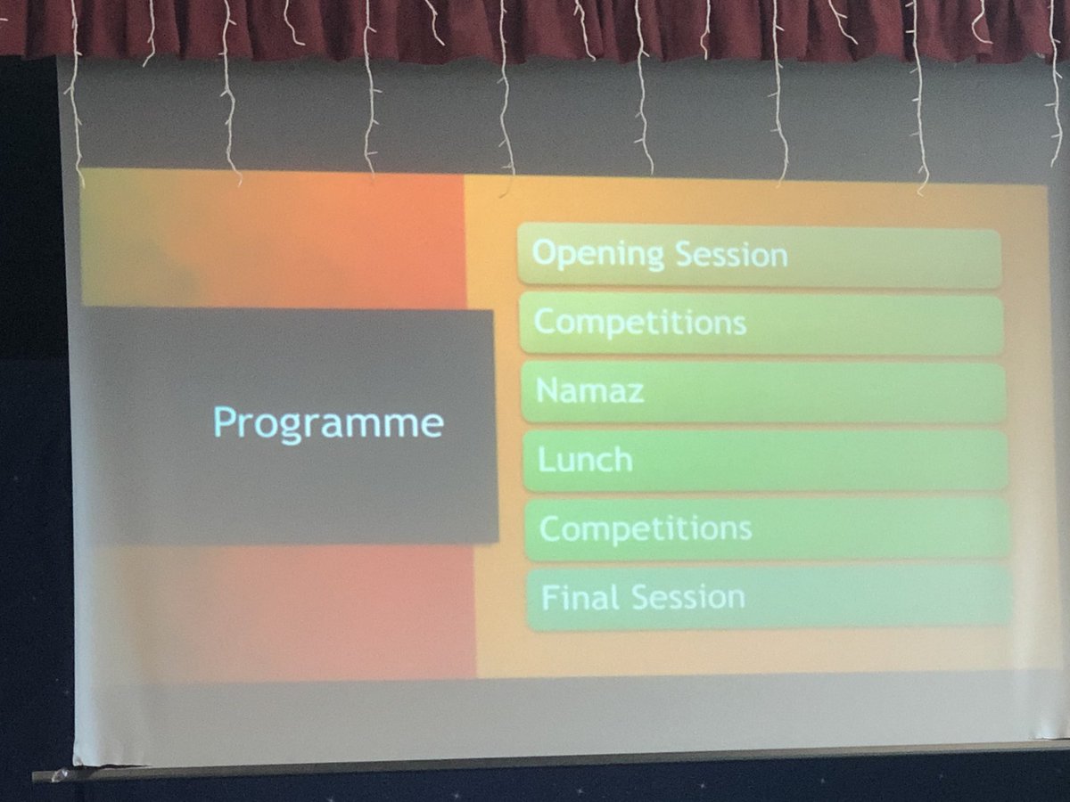HarisLatifMalik's tweet photo. An insightful talk on the subject of #Jihad of #time - as taught by founder of Ahmadiyya Muslim community- is the jihad with #pen &amp;   #self #reformation. And there are sports and academic competitions with delicious food to follow. https://t.co/cfKW7ChDX5