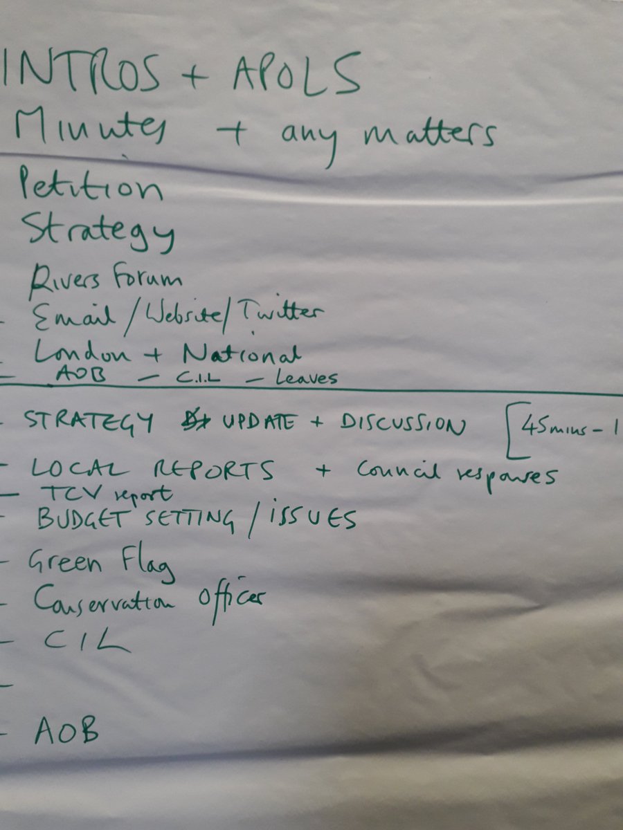 Aganda for parks forum