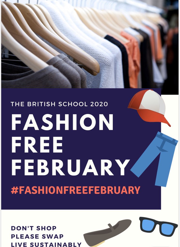 Give Up to Give Back. 
This month’s challenge is about self control but it is liberating and empowering. Ever stopped yourself from buying clothes? Try it! Say ‘No’ to fast fashion. #fashionfreefebruary #sustainableclothing #repurpose #responsibleconsumption #studentvoice