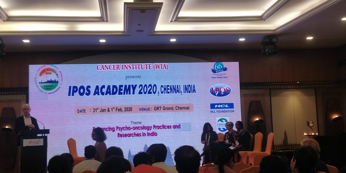 ShwetaChawak's tweet photo. Quiet a panel! Dr Richard Fielding Charing the session. Dr Mahati Chittem Dr @hagsie Dr Sudha Sivaram and Dr Jayita Deodhar discussing about emerging trends in #psychooncology and #implementationresearch at #IPOSacademy @IPOSPsychoOncol https://t.co/jSrjynY3iy