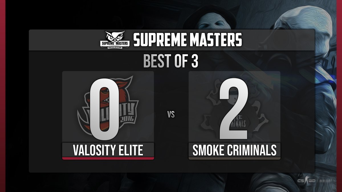 We sadly lose to <a href="/SmokeCriminals/">Team SmokeCriminals</a> 
we'll play our decider match against <a href="/SEVENdotGG/">seven.gg</a> for a play-off spot