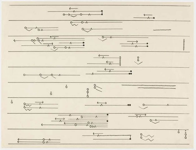 By Japanese composer: Toshi Ichiyanagi: Kaiki [Recurrence] for Koto, for John Cage.