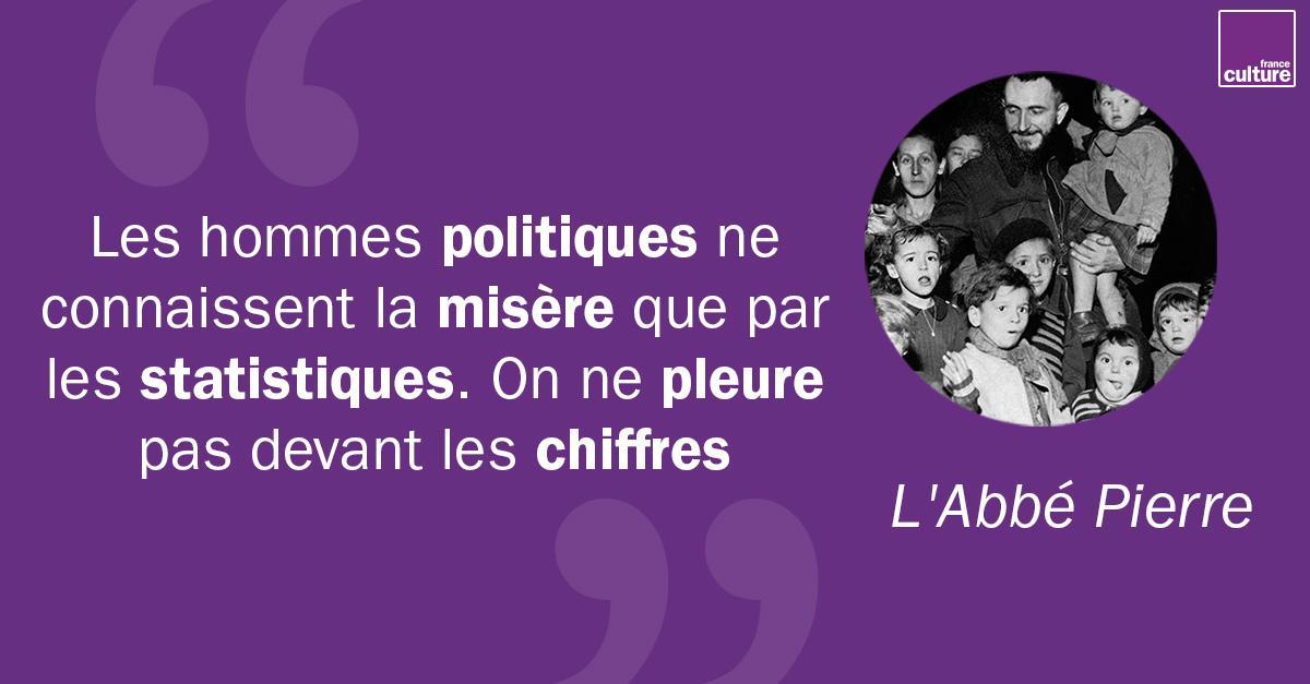 franceculture's tweet photo. 1er février 1954. A paris le thermomètre affiche -15°. A ce froid sibérien qui paralyse la France, s'ajoute la pénurie des logements. Le 1er février, l'Abbé Pierre lance un appel vibrant sur les ondes de Radio-Luxembourg: "Mes amis, au secours". https://t.co/HFBSN12T25 https://t.co/Grt847j0cx
