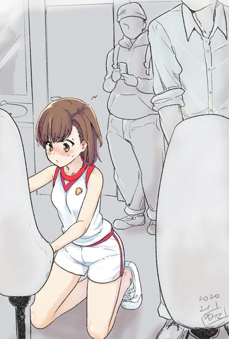 お題箱→(https://t.co/SNrztndtUy)より
罰ゲームでトイレ掃除させられる御坂美琴

お題箱は気まぐれ消化ですが、キャラのみ・シチュのみの一言投稿なんかも大歓迎です

#1日1絵 #odaibako #御坂美琴 