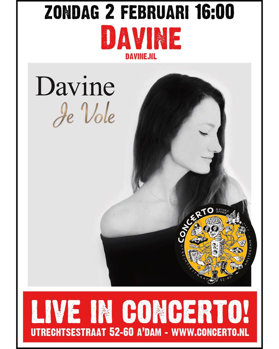 Kom je ook? 16u <a href="/Concertorecords/">Concerto Recordstore</a> Amsterdam! Bienvenue! ❤️🎹🎶 #jevole