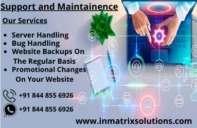 InMatrixSoluti1's tweet photo. We believe that maintaining your website in latest technology is the most important one.
Call us: +91 844 855 6926
Mail: hello@inmatrixsolutions.com
Web: https://t.co/OGdn5AP3ce
#serverhandling #bughandling #codeoptimisation #inmatrixsolutions https://t.co/COkapVriuB