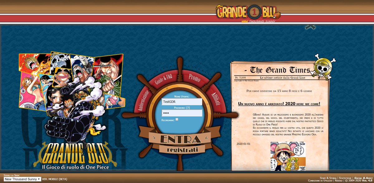 gdronline's tweet photo. Complimenti al Il Grande Blu! Gioco più visitato di Gennaio 2020 sul nostro portale! :)

https://t.co/ORO4LBu3lb

#ilgrandeblu #onepiece #gdr #playbychat #gdronline @gb_gdr https://t.co/Booj5rJEGw