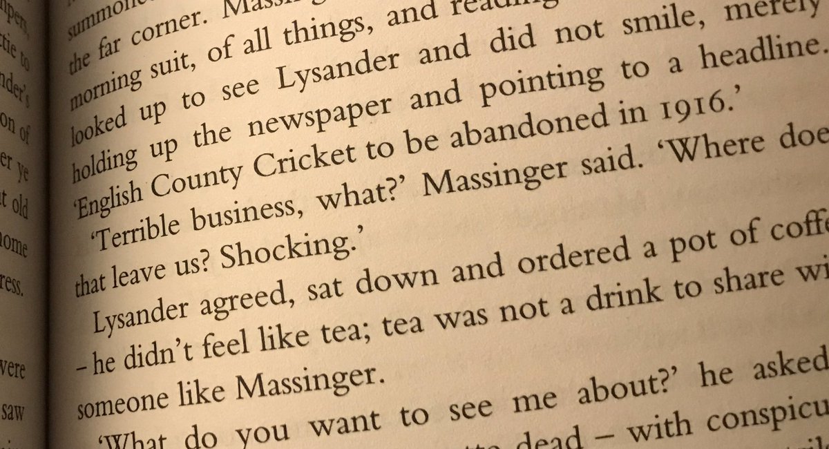 Incidental cricket references in literature #79 - a second appearance for William Boyd’s ‘Waiting for the Sunrise’