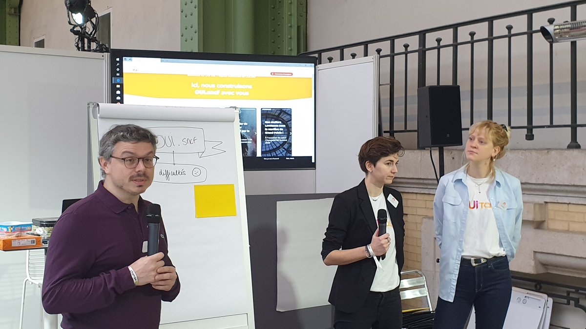 SNCFConnectTech's tweet photo. [#ChangeNOW2020]

Nous avons le plaisir d'accueillir des clients #psh #sourds #malentendants #handicap pour un atelier de co-construction pr rendre plus #accessible les mobilités via @ouisncf et notamment grâce à des collaborations #startups
En savoir +⏩ https://t.co/j3j4SG0Te2 https://t.co/a4YbmDMwB4