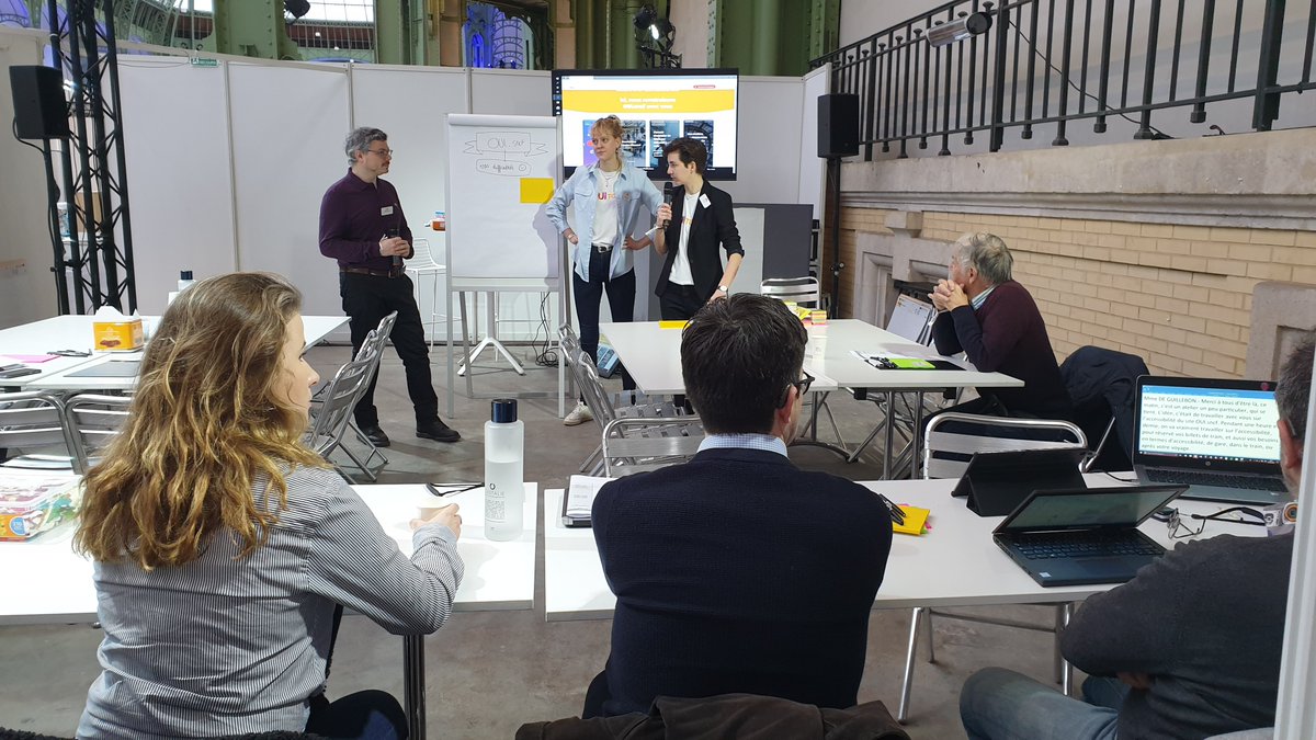 SNCFConnectTech's tweet photo. [#ChangeNOW2020]

Nous avons le plaisir d'accueillir des clients #psh #sourds #malentendants #handicap pour un atelier de co-construction pr rendre plus #accessible les mobilités via @ouisncf et notamment grâce à des collaborations #startups
En savoir +⏩ https://t.co/j3j4SG0Te2 https://t.co/a4YbmDMwB4