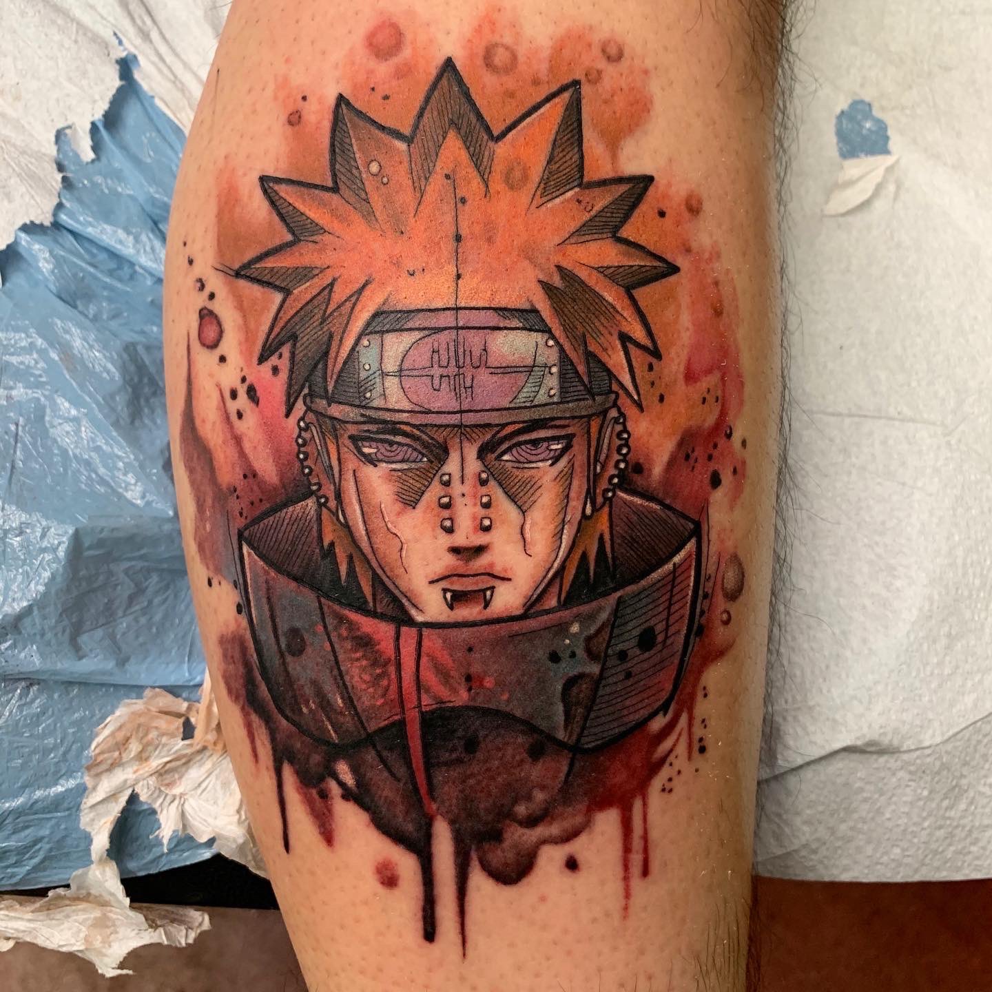 Attitude Holland  Nagatos Pain  NARUTO tattoo by sadkaya  the  Hague The Netherlands studiosixpaths  Facebook