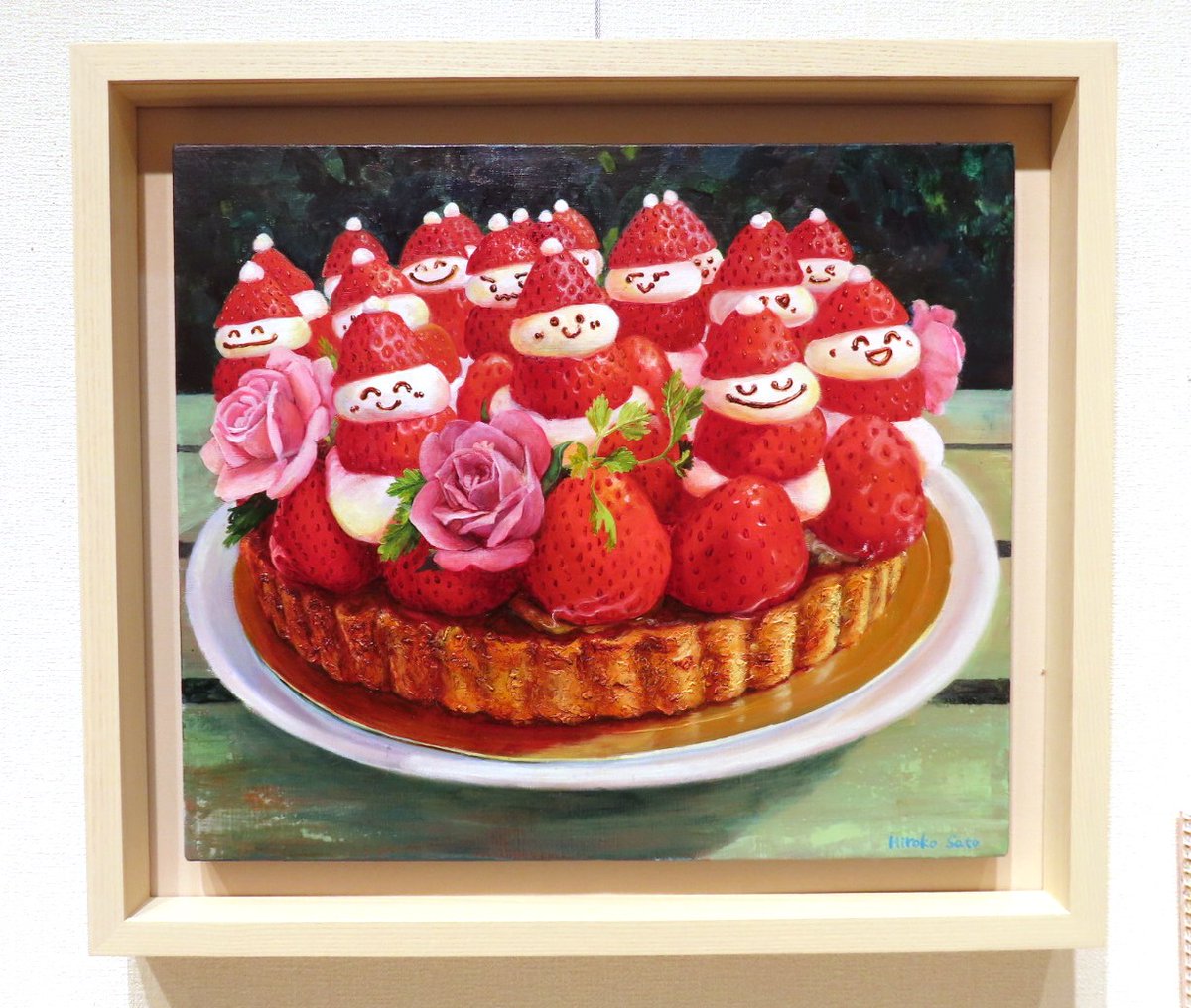 なんと9階 #阪神美術画廊 もいちご🍓でした！ いちごタルトやケーキの