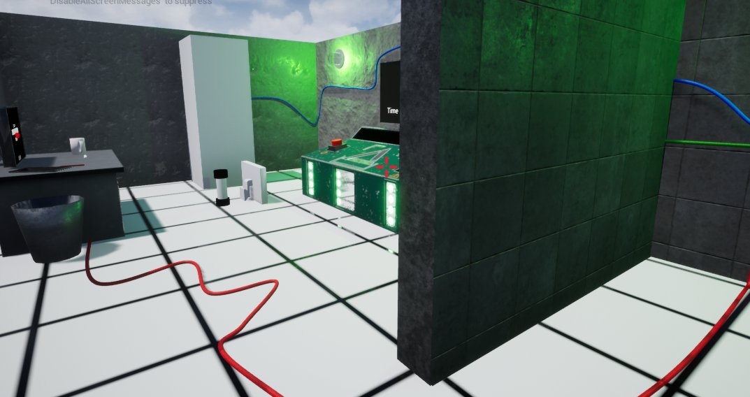 GameDevSamCarey's tweet image. Working on a puzzle game in UE4 where you must repair a transmitter before it explodes. #GGJ2020 #GGJHobart #UE4