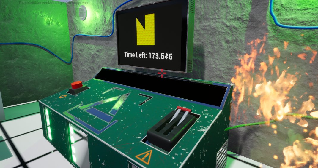 GameDevSamCarey's tweet image. Working on a puzzle game in UE4 where you must repair a transmitter before it explodes. #GGJ2020 #GGJHobart #UE4