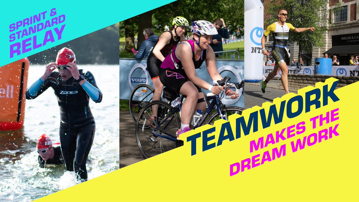 Grab your friends, family or work colleagues and take on a #triathlon challenge together with relay options on Standard and Sprint distances at #WTSLeeds. The hardest part is choosing the team name!

Conquer Leeds together, enter now.
leeds.triathlon.org/2020/