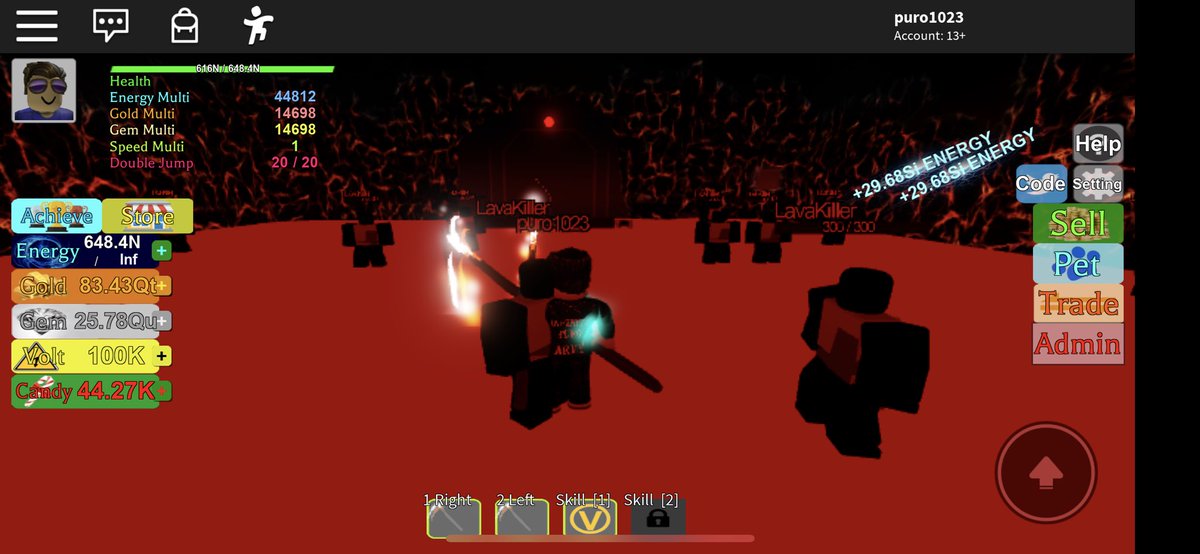 SNooblox's tweet photo. Event ending in 47 hours! Get Candy and then buy Boost!! You can store candy in your bag after the event!
イベント終了まであと47時間!キャンディーをゲットして、ブーストやペットを買おう!イベント後もキャンディでブーストできるよ!
#Roblox #RobloxDev #EnergySimulator #ロブロックス https://t.co/hNPTunPeo4