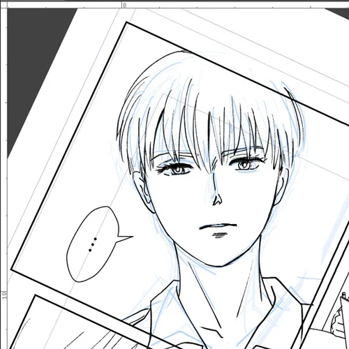 描いてる。楽しいー! 