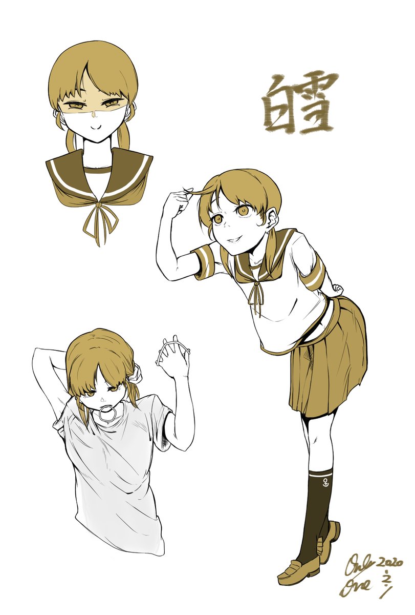 描いたことのない艦娘を描く 白雪は女子力高そう 唯一 イラスト挑戦中のイラスト 描いたことのない艦娘を描く 白雪は女子力高そう 唯一 イラスト挑戦中のイラスト