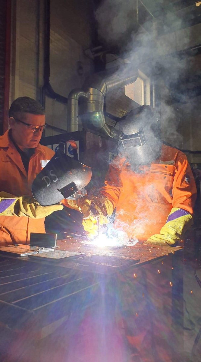 HCFEscience's tweet photo. Great cross-curricular activities for level 3 Applied Sci students in the fab &amp; weld workshops yesterday.Thanks to great colleagues for this. All linked to Unit 2-Working in the Sci Industry. H&amp;S, risk management, standard operating procedures all done!@hartlepoolfe #thisgirlcan https://t.co/T9aoOmDGXs