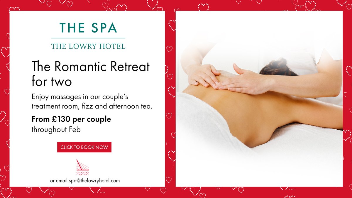 charaston's tweet photo. Amazing Valentines Spa offer at @thelowryhotel #romanticretreat #romance #Manchester #manchesterhotel #hotel #valentines #spa https://t.co/2fUzd42J7W