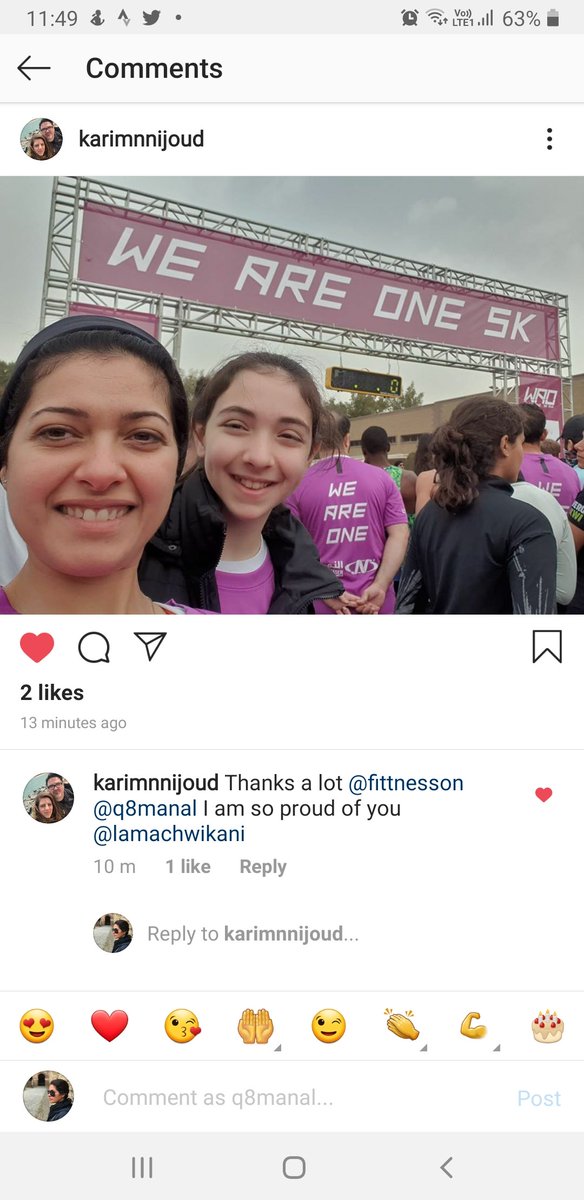 FittnessOn's tweet photo. لمى اصغر متدربة عندنا في @FittnessOn ساعدناها توصل لهدفها وتشارك بسباق ٥ كيلو. اليوم كان يوم الانجاز من بعد التدريب المستمر. الحمد لله رب العالمين. https://t.co/7R7ULWllbc