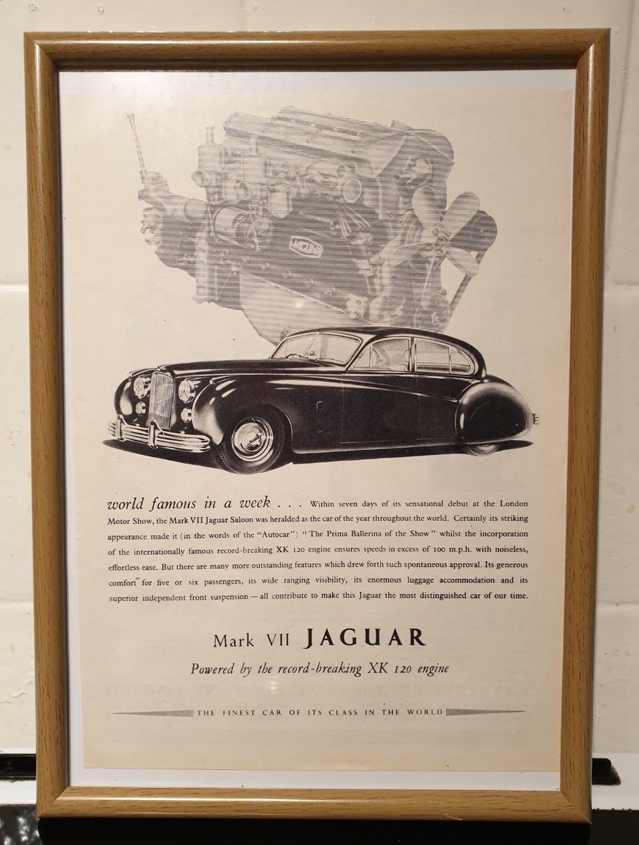classic_sale's tweet photo. 69 years old Jaguar MK VII original framed ad #jaguar #mark7 #leapingcat π¬π§ #50s #classiccars #forsale
Β£14.99 with free UK delivery
DM for details or for other makes/models you are looking for https://t.co/McRvwr1E9y