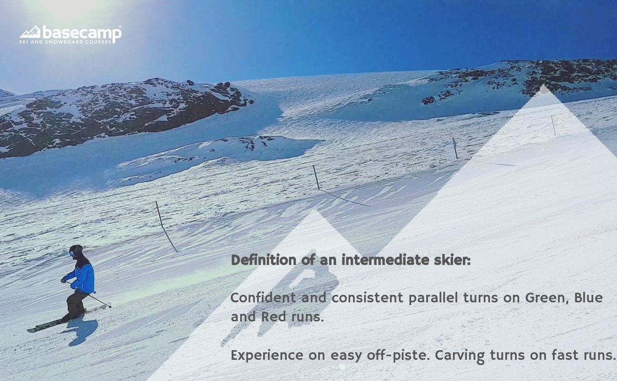 Basecampgroup's tweet photo. To become a ski instructor, you need to an intermediate skier. 

You will be expected to be performing controlled short &amp; long turns on a red run and be comfortable skiing on a black run. 

Come &amp; join us next winter #BCL2A #BCBANFF https://t.co/4V11cJ6yQi