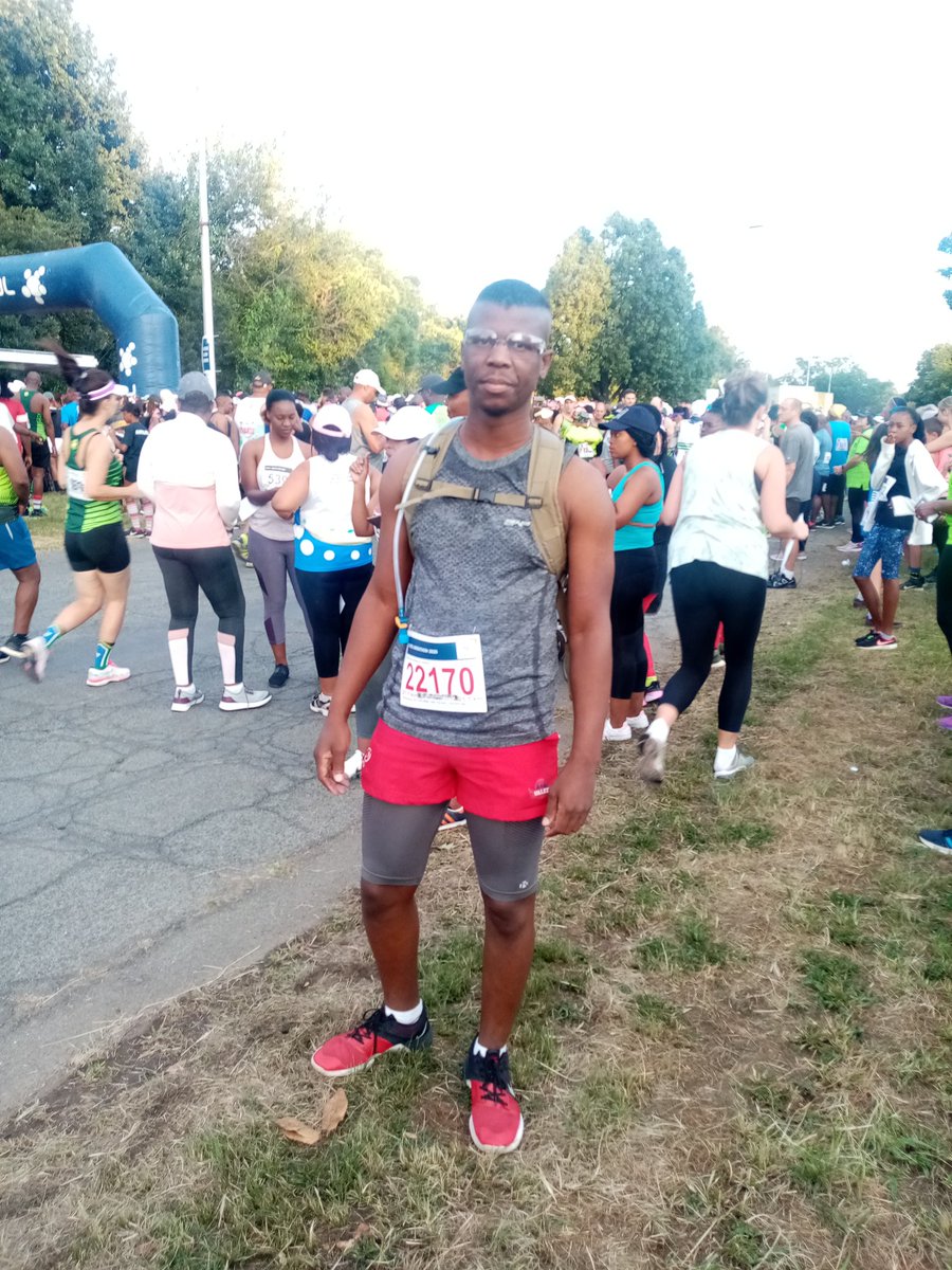 AbutiJabu's tweet photo. @SasolSA Marathon done and dusted beat my previous time.

Time: 2h10min
Km's: 21km

#SasolMarathon https://t.co/gpL7KPaBfD