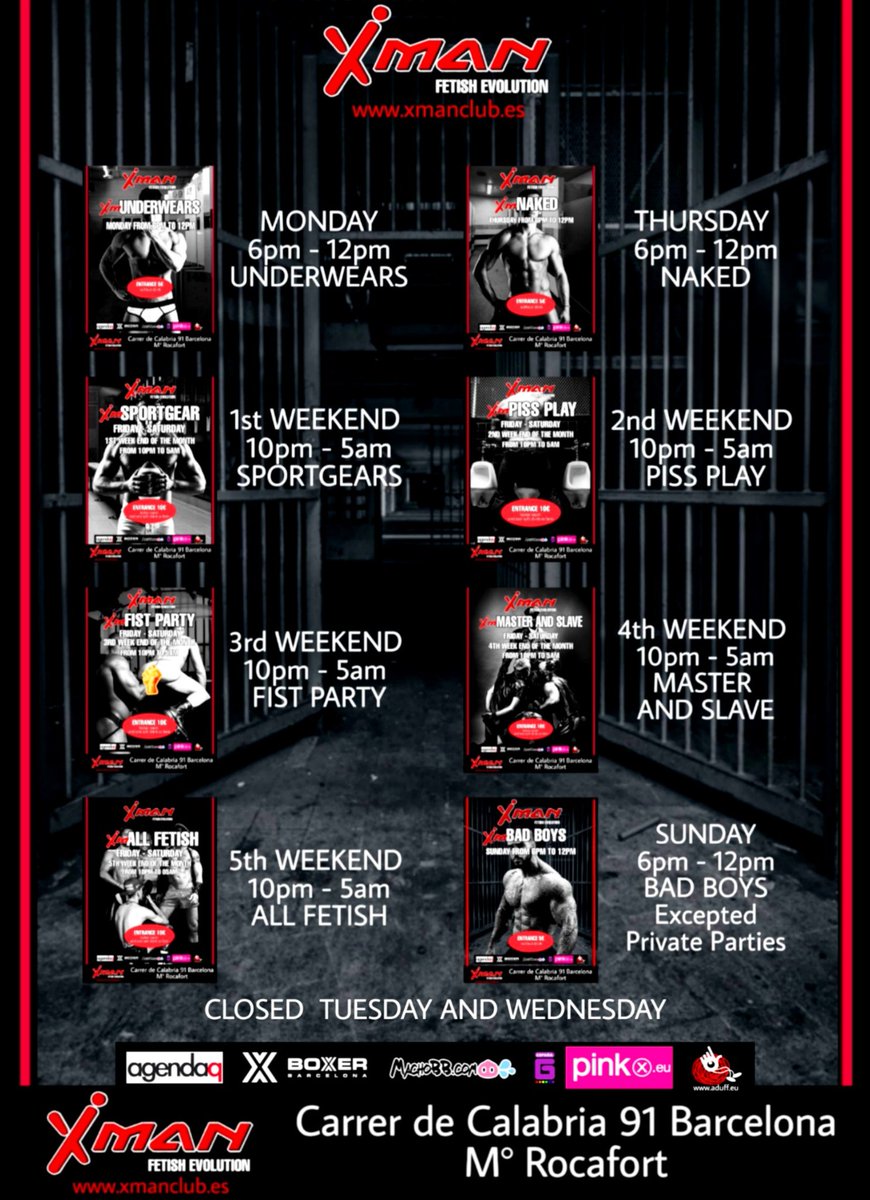 rawfuckklub's tweet photo. ALEJANDRO CHUS, EX PORNSTAR #ADUFF IS THE NEW MANAGER OF XMAN CLUB BARCELONA. SCHEDULED REOPENING FEBRUARY 06 FROM 6 PM. THURSDAY FEBRUARY 13 FEB. HE INVITES US TO THE INAUGURATION WITH THE EXCEPTIONAL PRESENCE OF THE VERY TALENTED @coralstar_es AND DJ JOJO SAN MARTIN https://t.co/1ZxuO9wM4n