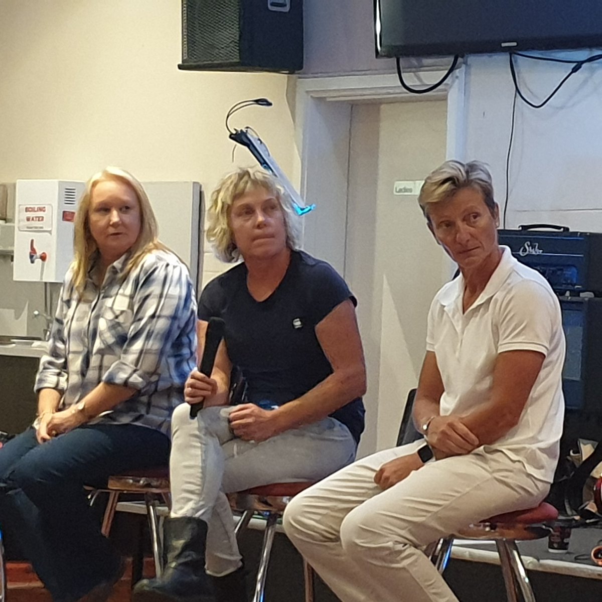 SClublink's tweet photo. Panel discussion on the #powerofsport in rural communities and the impact of #bushfire with Australian cricket great Cathryn Fitzpatrick , Bronwyn Hutchinson andAssoc. Professor / Director of Centre for Excellence in Rural Sexual Health Jane Tomnay  and @leesacatto https://t.co/PZLsP6dcB7